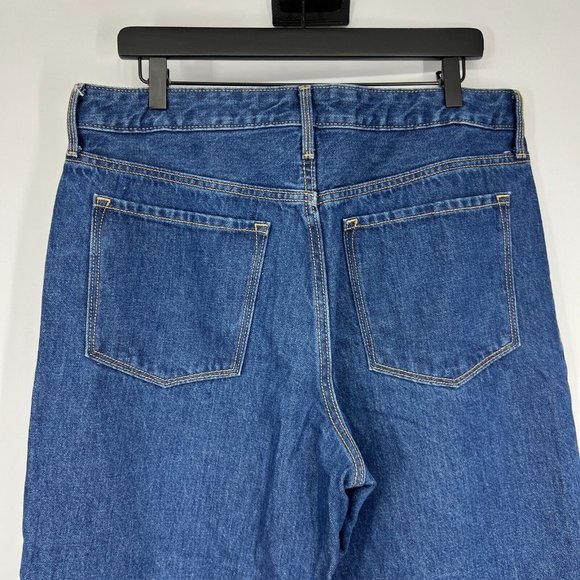 Old navy Jeans Extra High Waisted Rise Wide Leg Blue Denim - Picture 8 of 9